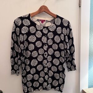 Merona Patterned 3/4 Sleeve Cardigan